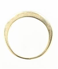 14K Solid Yellow Gold 3.9g Diamond Channel Band Stackable Wedding Ring Size-6